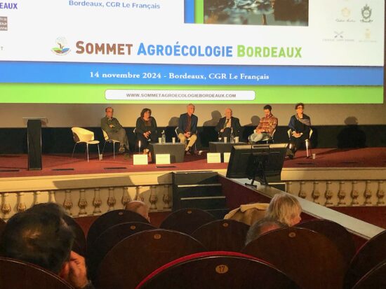 Les intervenants de la table au ronde du sommet agroécologie de bordeaux