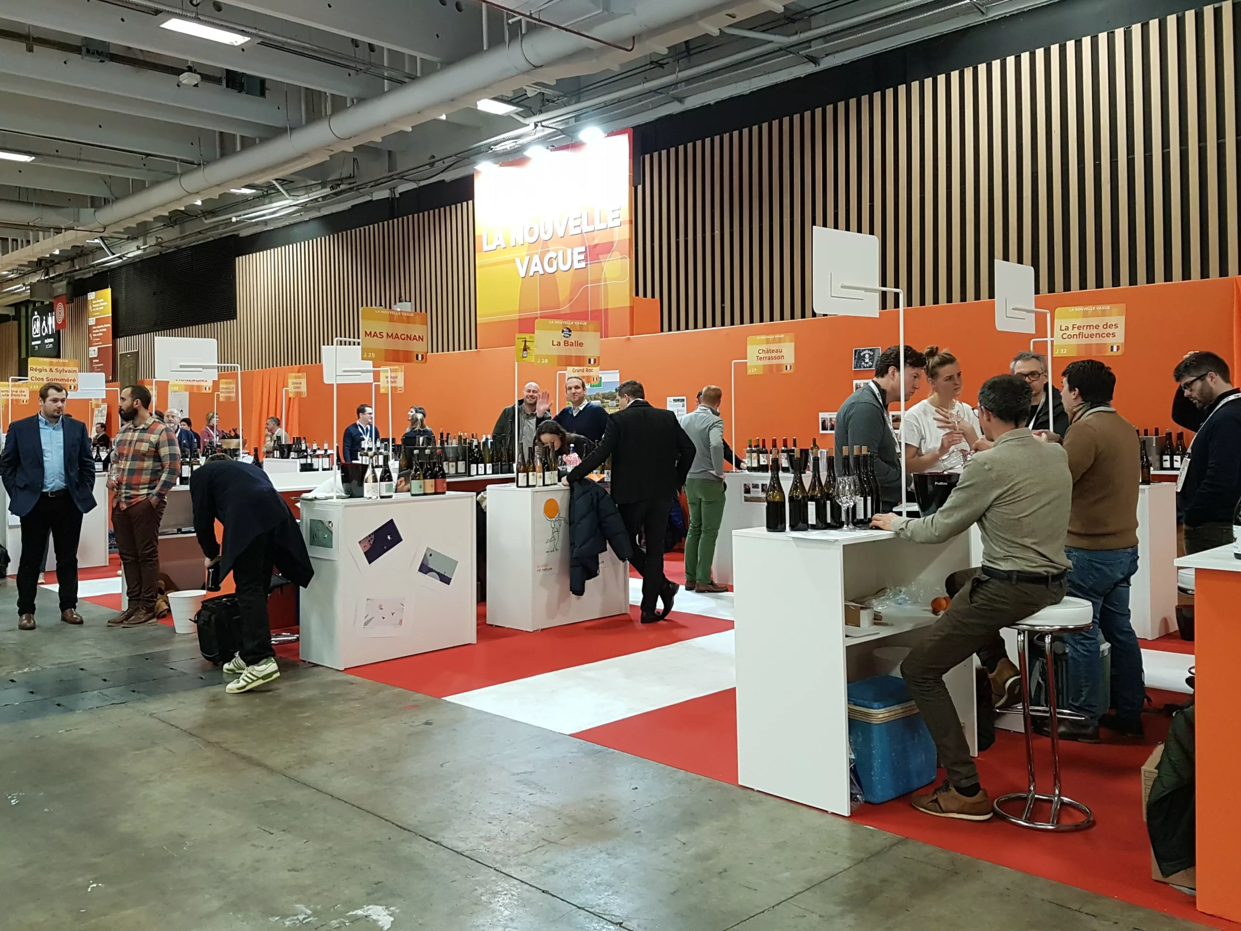 Les stands de la Nouvelle Vague sur le salon Wine Paris